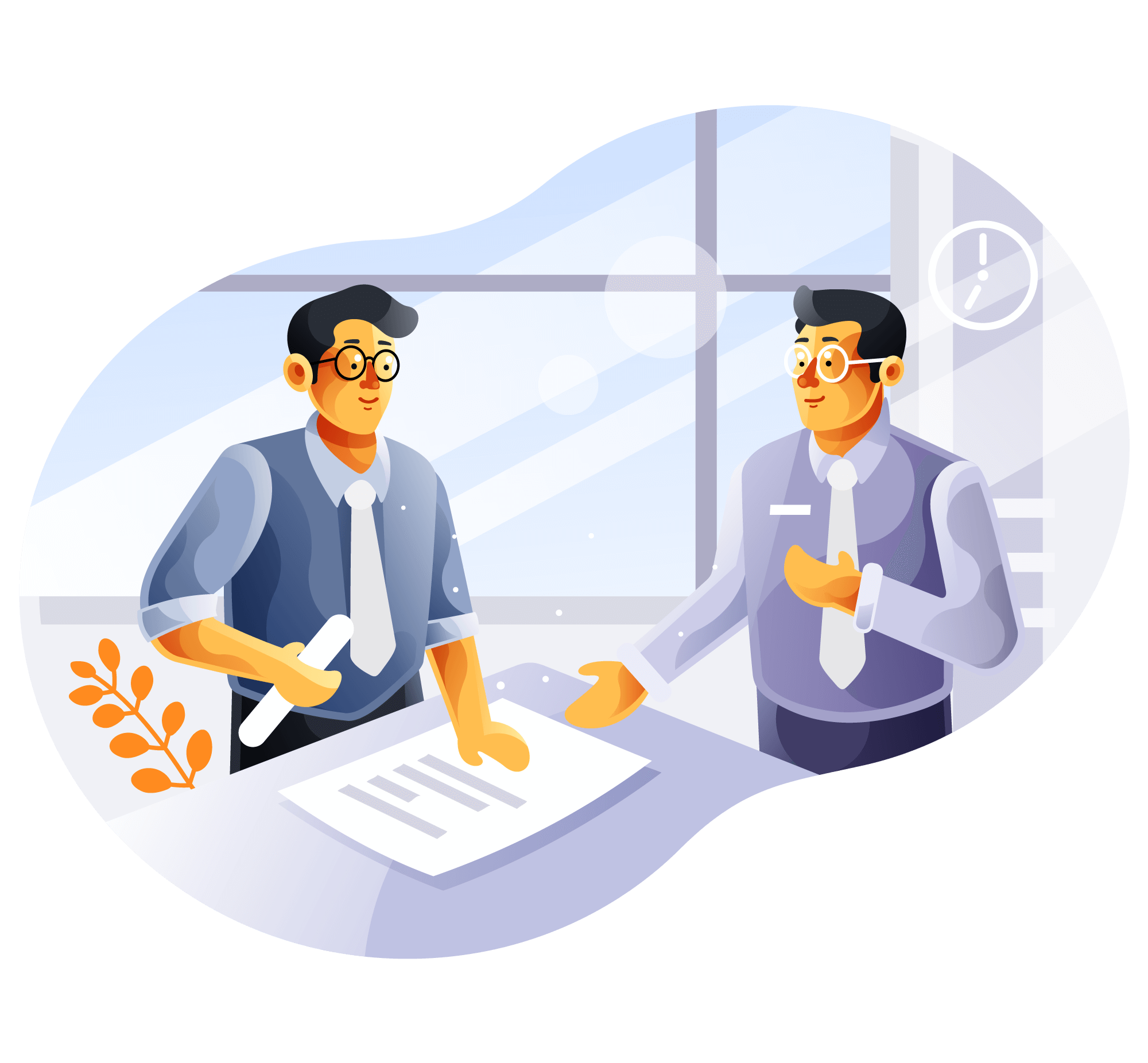 Business-meeting-with-two-businessmen-illustration